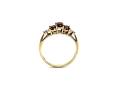 9ct Yellow Gold Garnet & Diamond Ring