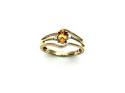 9ct Yellow Gold Sapphire & Diamond Ring