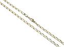 9ct Yellow Gold Flat Curb Anklet Chain