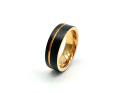 Tungsten Carbide Rose & Black IP Plating Ring