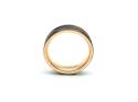 Tungsten Carbide Rose & Black IP Plating Ring