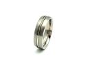 Titanium Brushed & Polished Ring 6mm