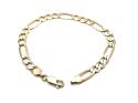 9ct Yellow Gold Figaro Bracelet