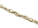 9ct Yellow Gold Infinity Link Bracelet