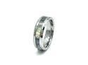 Tungsten Carbide & Abalone Shell Inaly Ring