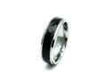 Tungsten Carbide Hammered Black IP Plating Ring