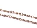 9ct Yellow Gold Fancy Bar Link Necklet