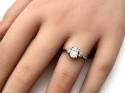 18ct White Gold Diamond 3 Stone Ring 1.61ct