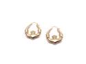 9ct Yellow Gold Claddagh Hoop Earrings