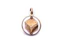 9ct Yellow Gold Spinning Dice Charm