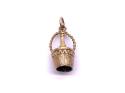 9ct Yellow Gold Champagne Bucket Charm