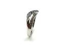 9ct White Gold Diamond Band