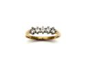 9ct Yellow Gold 5 Stone Diamond Ring