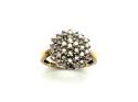 9ct Yellow Gold Diamond Cluster Ring