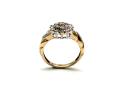 9ct Yellow Gold Diamond Cluster Ring