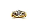 18ct Yellow Gold Diamond Cluster Ring