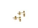 9ct Yellow Gold CZ Stud Earrings