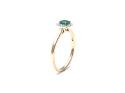 9ct Yellow Gold Emerald & Diamond Cluster Ring