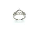 Silver CZ Princess Tiara Ring