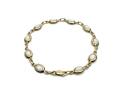 9ct Yellow Gold Opal Bracelet 7 1/4 Inch