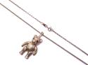 9ct Yellow Gold Bear Pendant & Chain