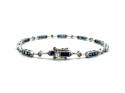 18ct White Gold Sapphire & Diamond Bracelet