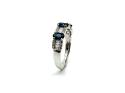 9ct White Gold Sapphire & Diamond Eternity Ring