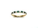 18ct Yellow Gold Emerald & Diamond Eternity Ring