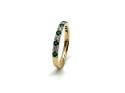 18ct Yellow Gold Emerald & Diamond Eternity Ring