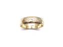 9ct Yellow Gold Patterned Wedding Ring