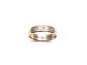 9ct 2 Colour Diamond Wedding Ring