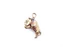 9ct Yellow Gold CZ Bulldog Pendant