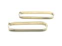 9ct Yellow Gold Rectangular Hoops