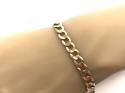 9ct Yellow Gold Flat Curb Bracelet