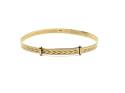 9ct Yellow Gold Patterned Bangle