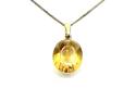 9ct Yellow Gold Citrine Pendant