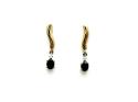 9ct Sapphire & Diamond Earrings