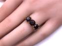 9ct Yellow Gold Garnet 3 Stone Ring