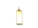 9ct Yellow Gold Ingot Pendant