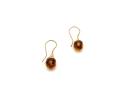 9ct Yellow Gold Amber Drop Earrings