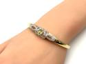 9ct Yellow Peridot & Diamond Bangle