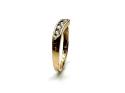 9ct Yellow Gold CZ Wishbone Ring