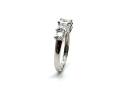 14ct White Gold CZ 5 Stone Ring