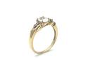 9ct Yellow Gold Zircon Solitaire