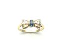 18ct Sapphire & Diamond Bow Ring