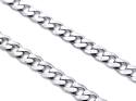 9ct White Gold Curb Chain 22 inch