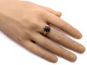 9ct Yellow Gold Garnet Solitaire Ring