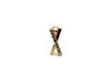 9ct Yellow Gold CZ X Shape Cartilage Earrings