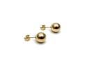 9ct Yellow Gold Ball Stud Earrings 7mm