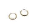 9ct Yellow Gold Twisted Sleeper Hoop Earrings